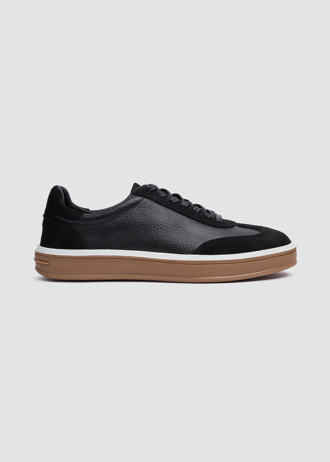 Retro Suede Sneaker - Textured Suede Black