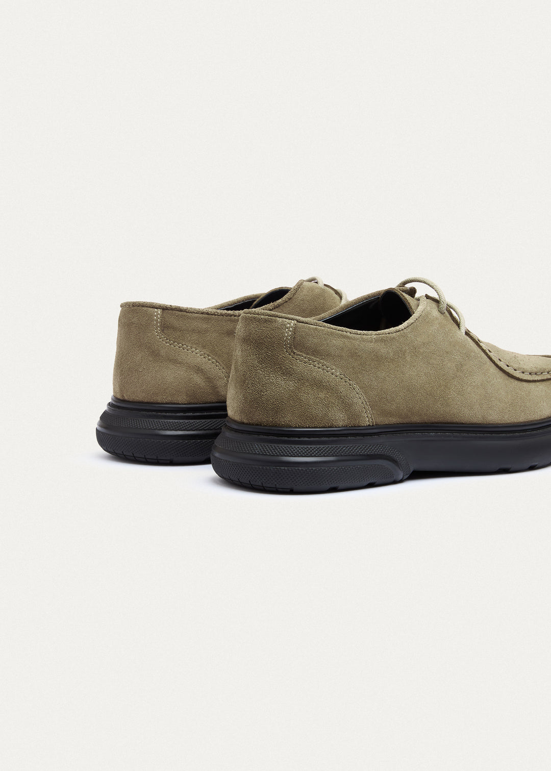 Moc-Toe Lace-Up - Suede Beige
