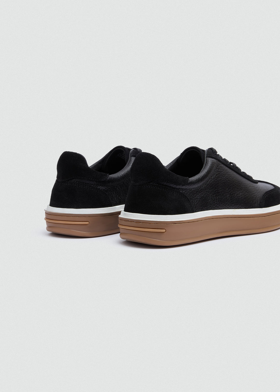 Retro Suede Sneaker - Textured Suede Black