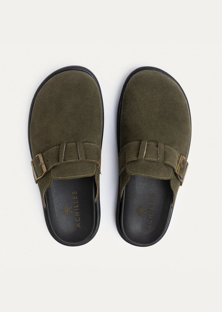 Classic Buckle Clogs | Olive