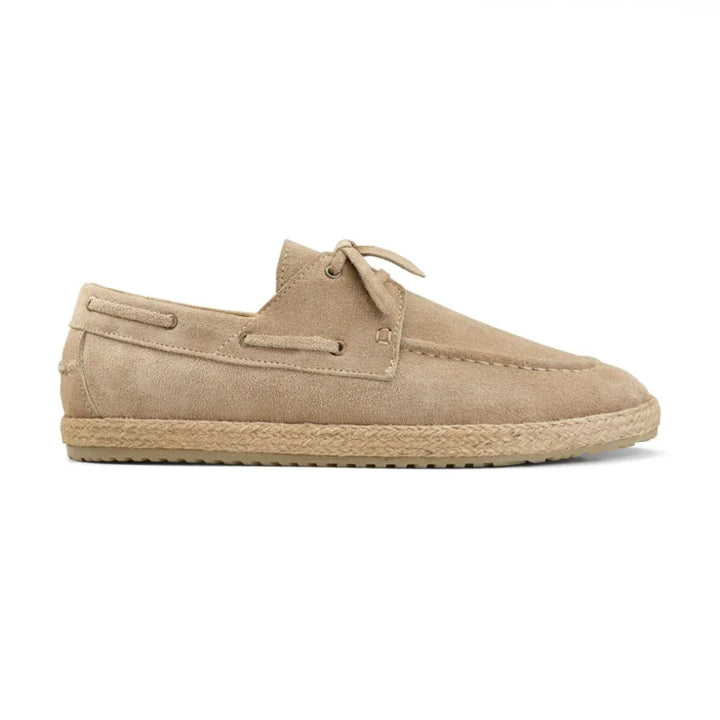 Suede Espadrille Boat | Beige