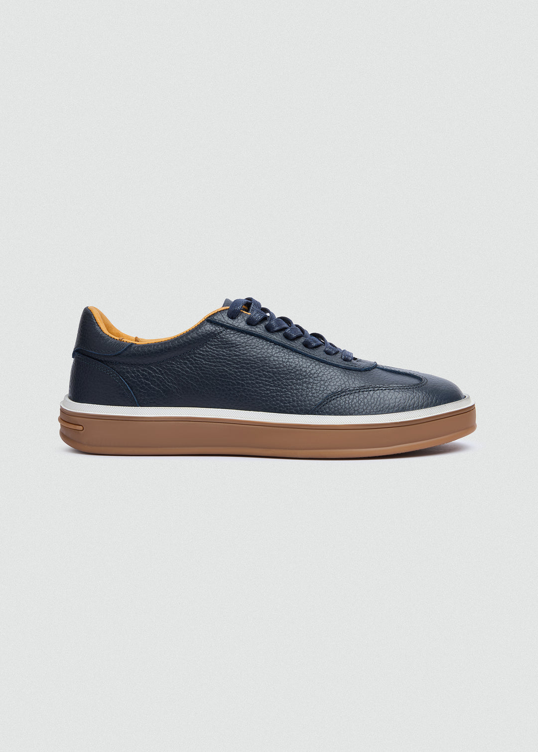 Retro Suede Sneaker - Textured Navy Blue