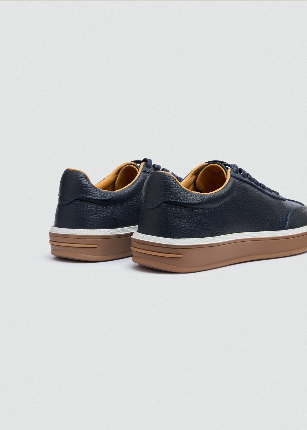 Retro Suede Sneaker - Textured Navy Blue