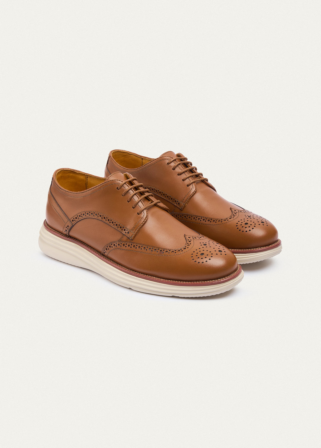 Wingtip Brogue Derby - Tan