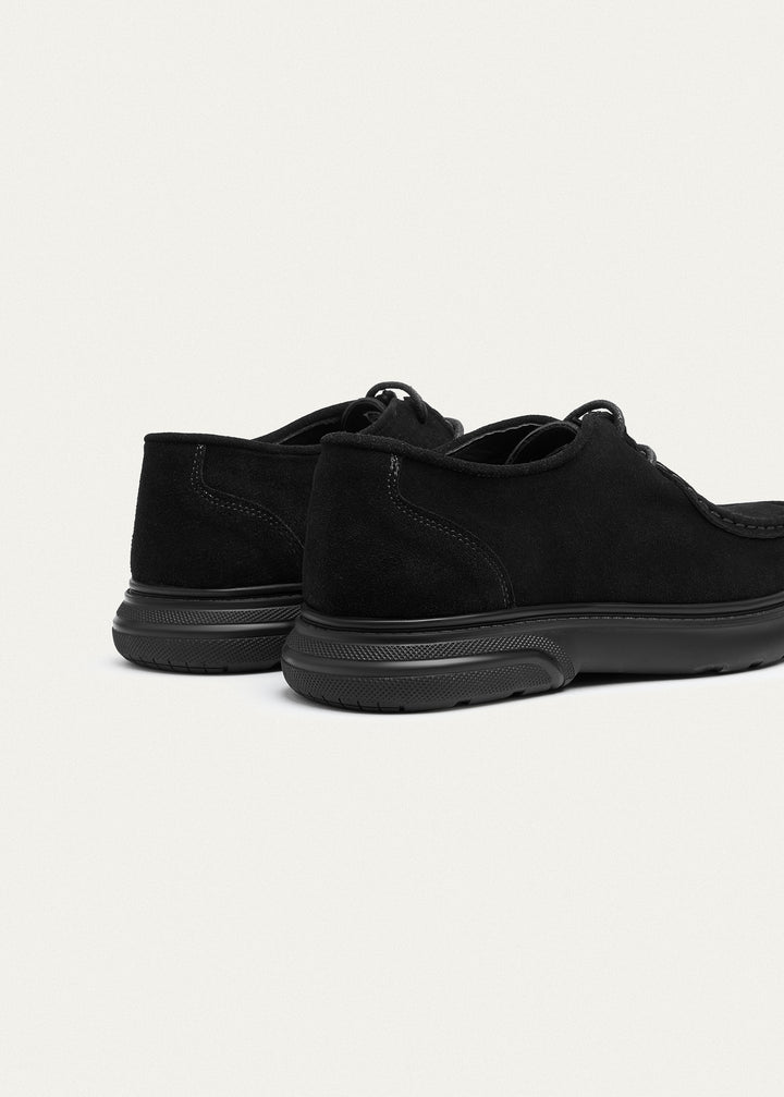 Moc-Toe Lace-Up - Suede Black