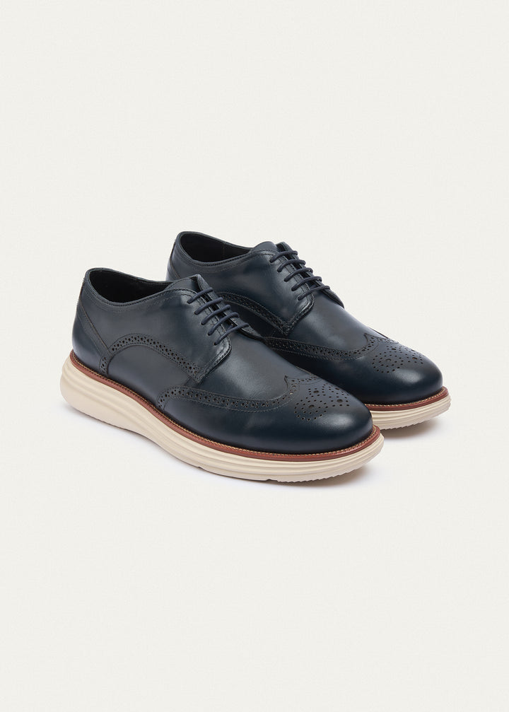 Wingtip Brogue Derby - NavyBlue