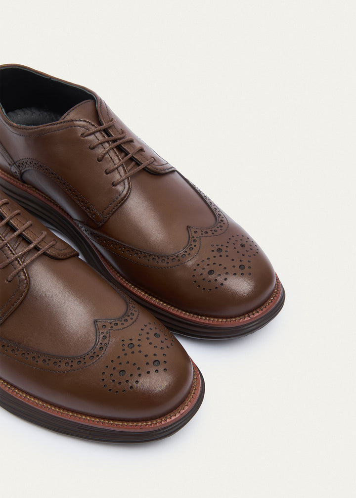 Wingtip Brogue Derby - Brown