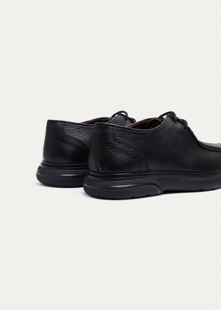 Moc-Toe Lace-Up - Textured Black