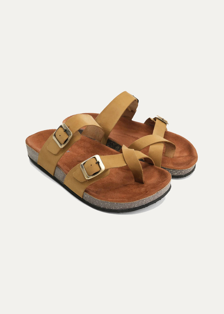 Achilles| Mayari Soft Footbed Sandals -Sandy Brown