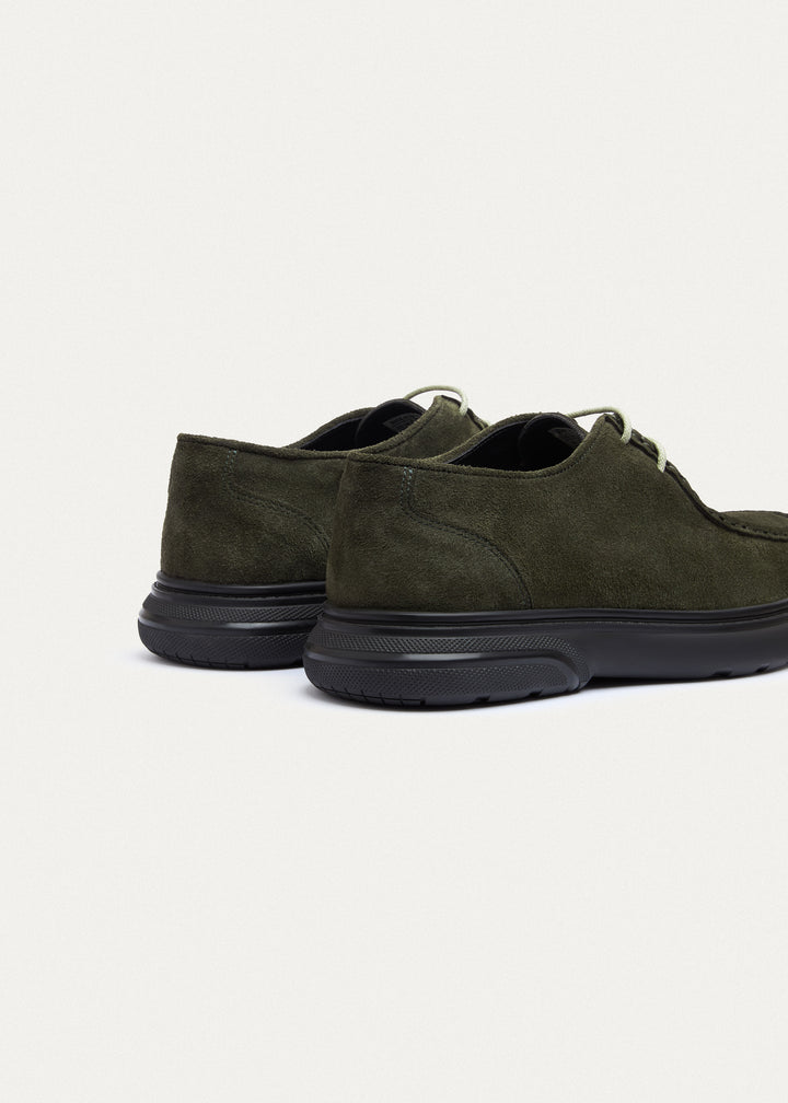 Moc-Toe Lace-Up - Suede Olive
