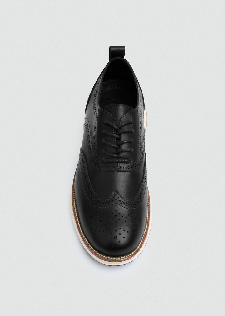 Wingtip Brogue Lace-Up - Black