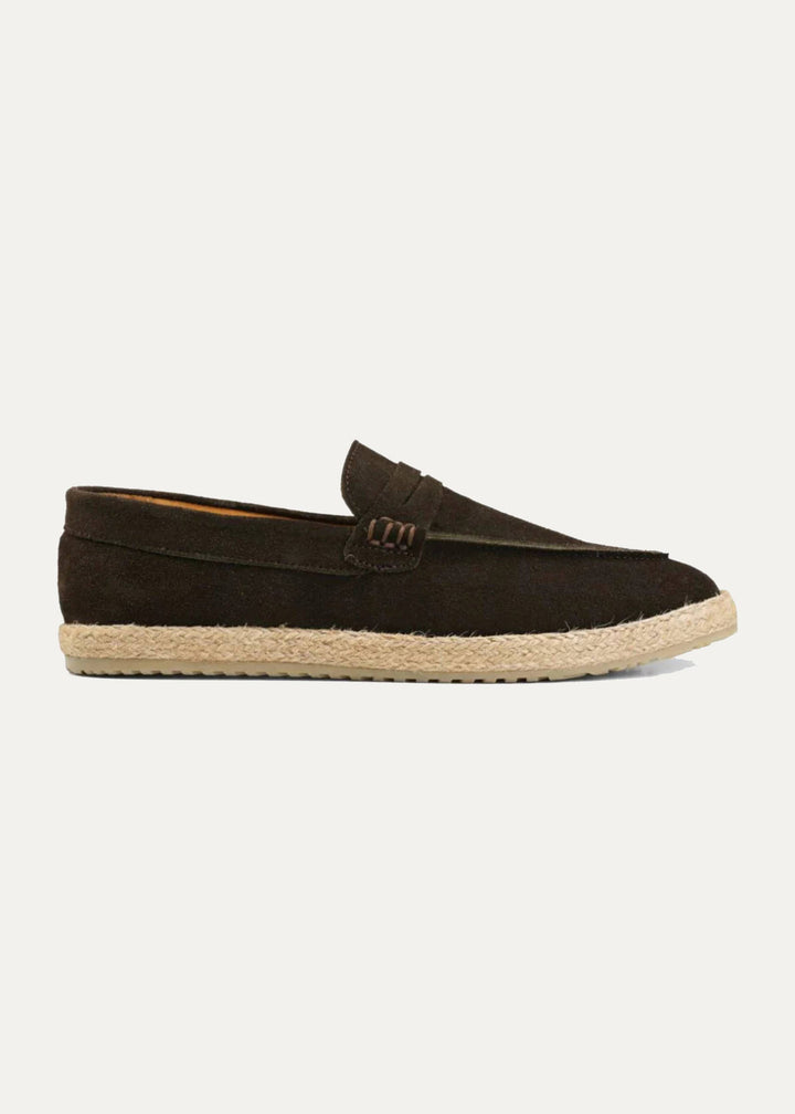 Achilles | PENNY STRAP ESPADRILLES - Suede Brown