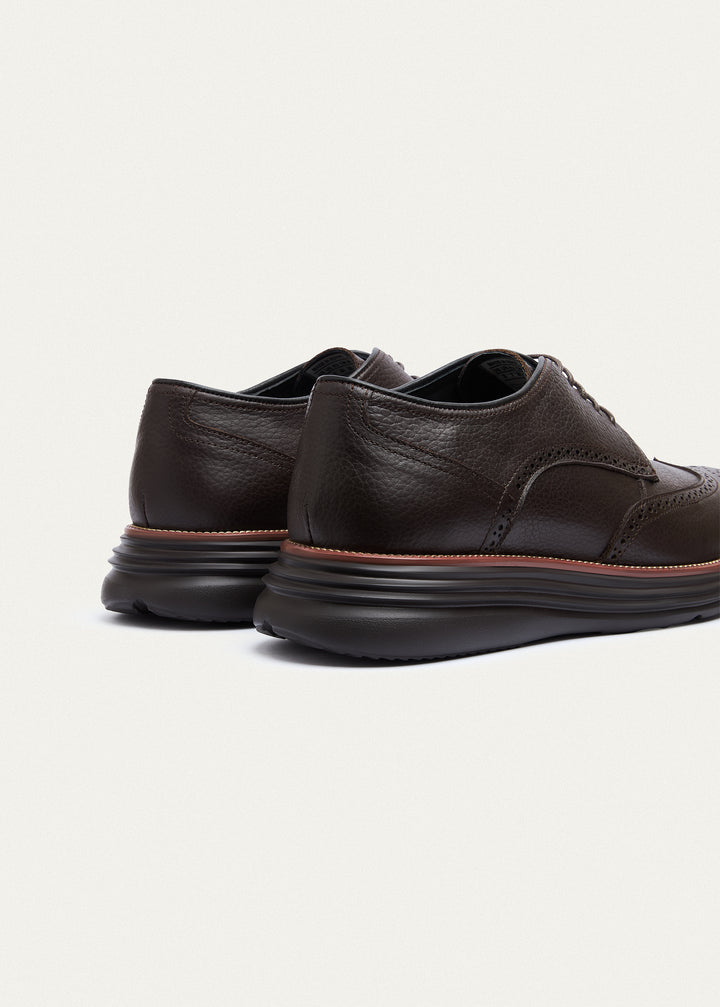 Wingtip Brogue Derby - Textured Brown