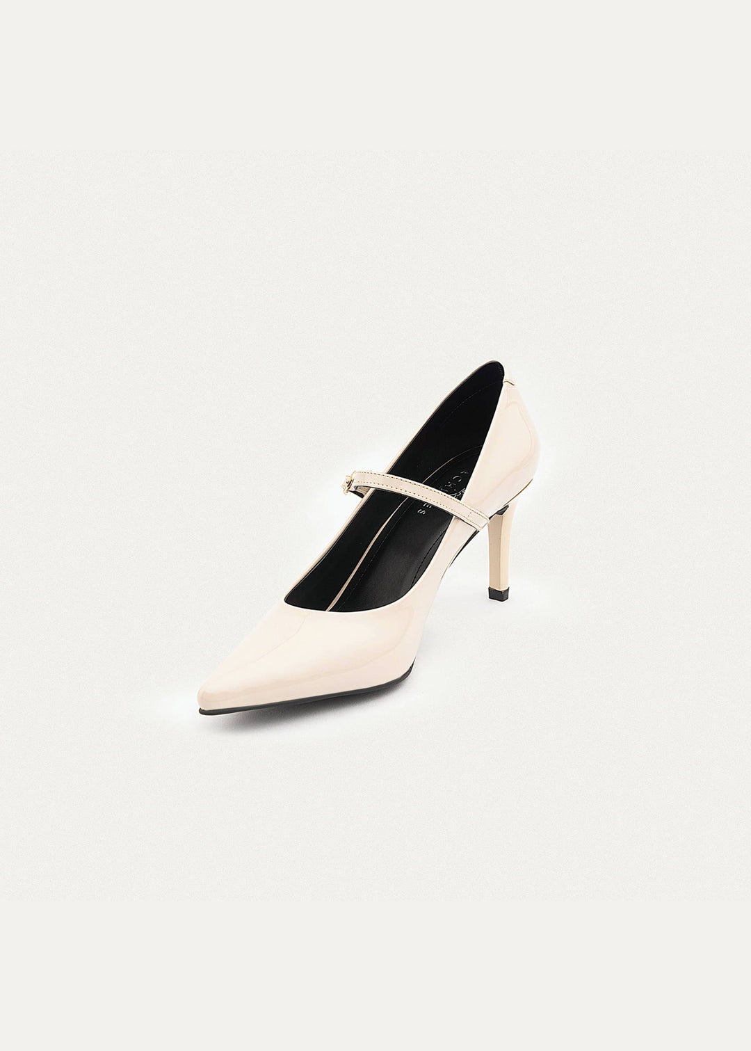 Achilles| Ivory Elegance Mary Jane Heels - Beige