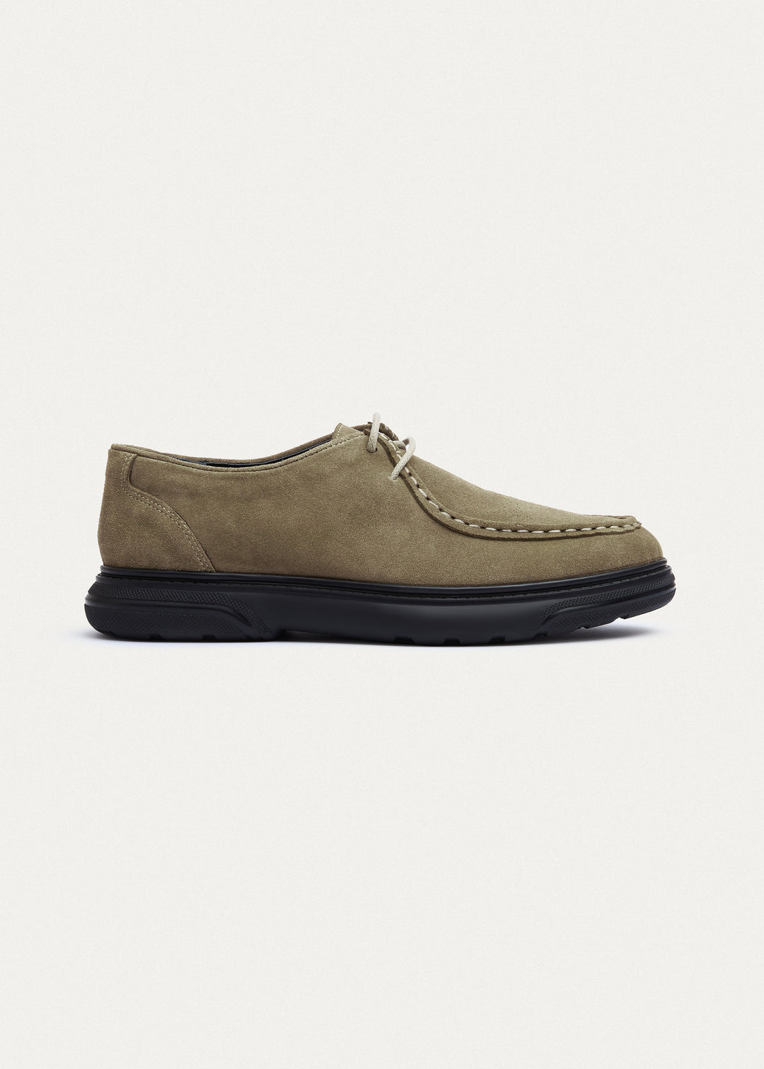 Moc-Toe Lace-Up - Suede Beige