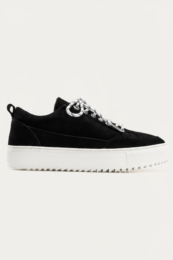 Achilles Zig 4.0  | Moc Toe Lace Up Sneakers - B & W