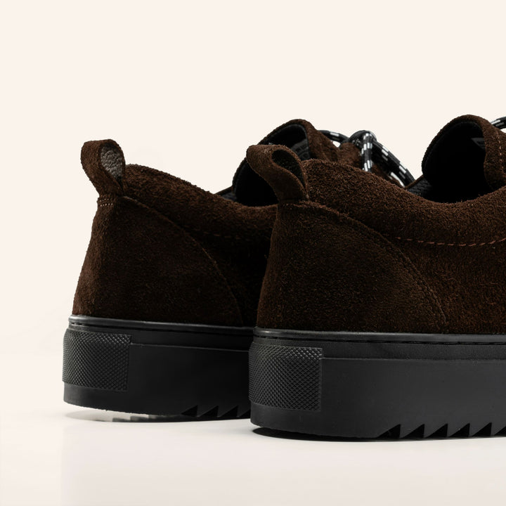 Achilles Zig 2.0 | Lace up Suede Sneakers - Dark Brown