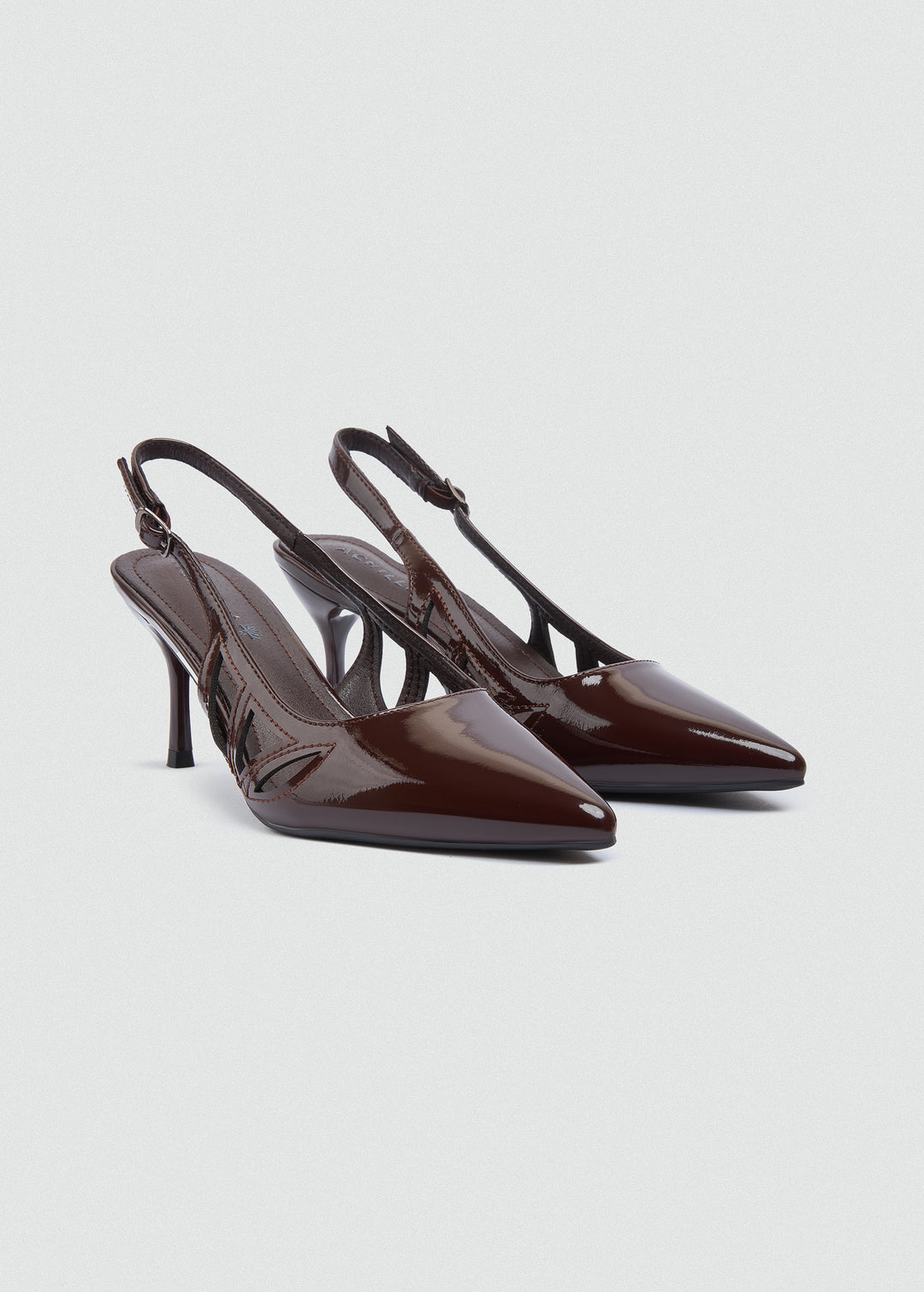 Slingback Platform Pumps - Brown