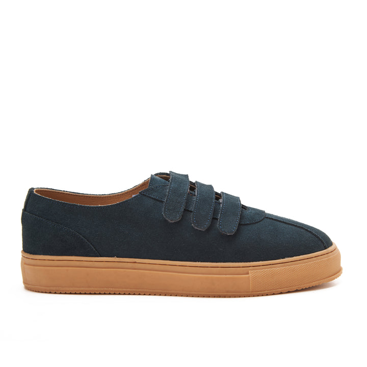 Navy Blue| Suede calf leather