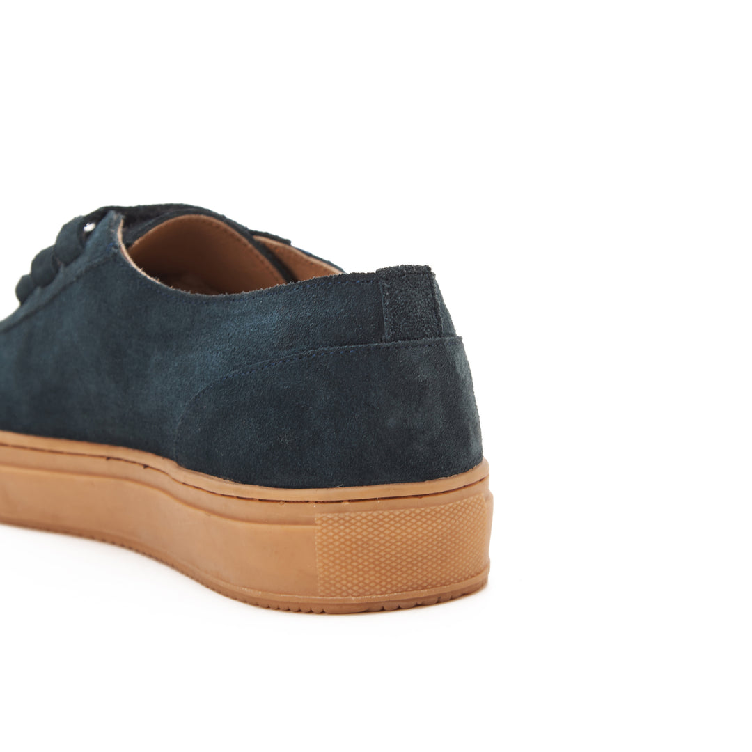 Navy Blue| Suede calf leather