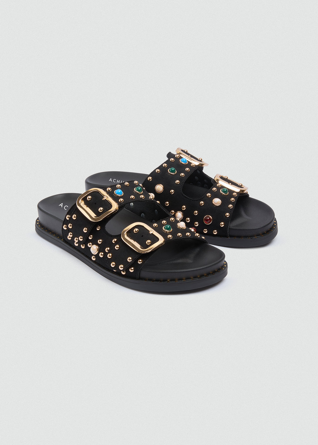 Studded Sandals - Black
