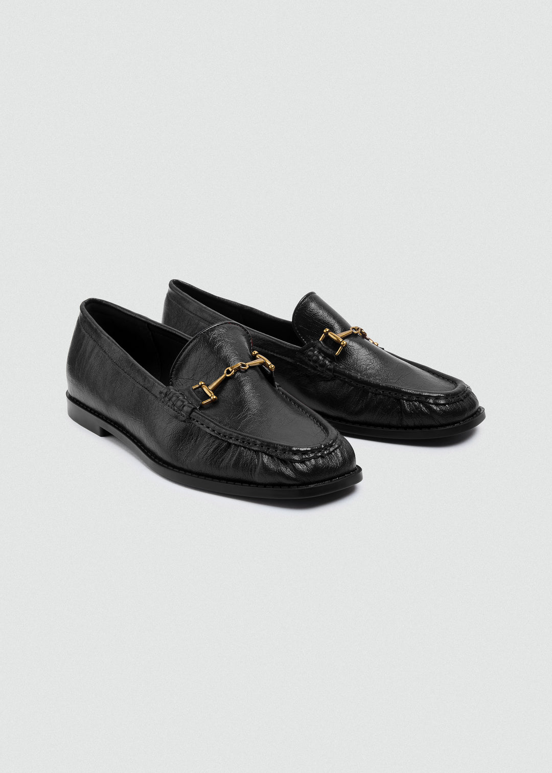Smooth Horsebit Loafers - Black