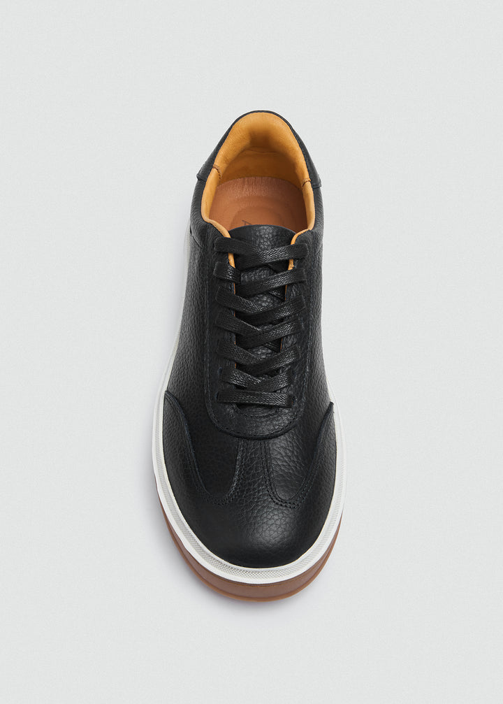 Retro Suede Sneaker - Textured Black