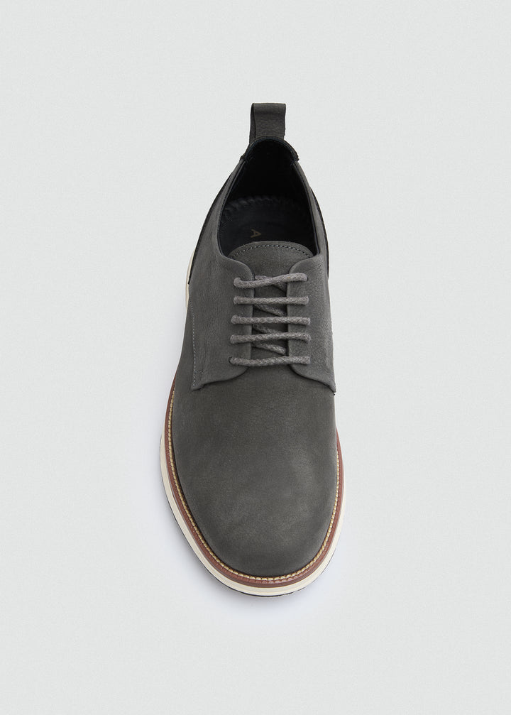 Casual Lace-Up Derby - Dark Grey