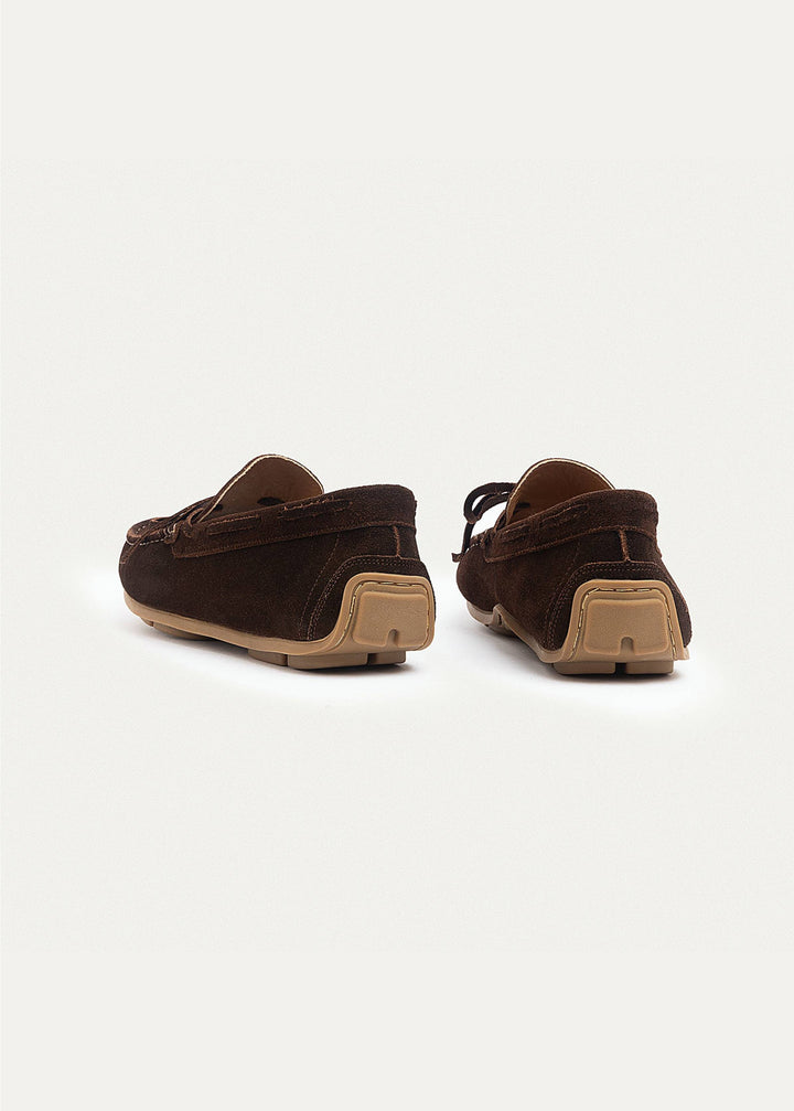 Harbor Classic Men’s Leather Boat Shoes | Suede Brown