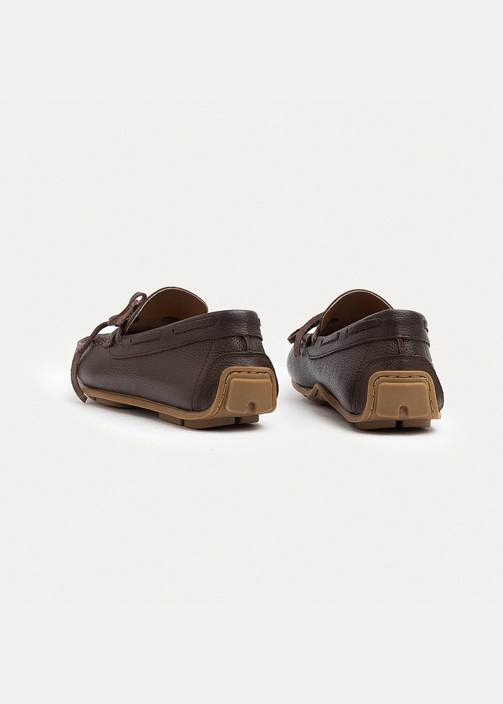 Harbor Classic Men’s Leather Boat Shoes | Brown