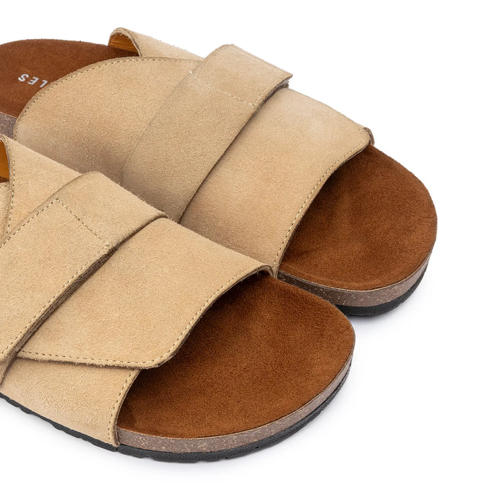 Kyoto Soft Footbed Suede Leather | Beige