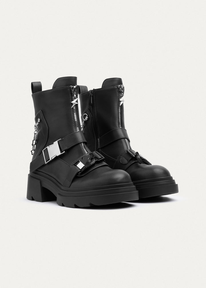 Vortex Chain Boots|  Black