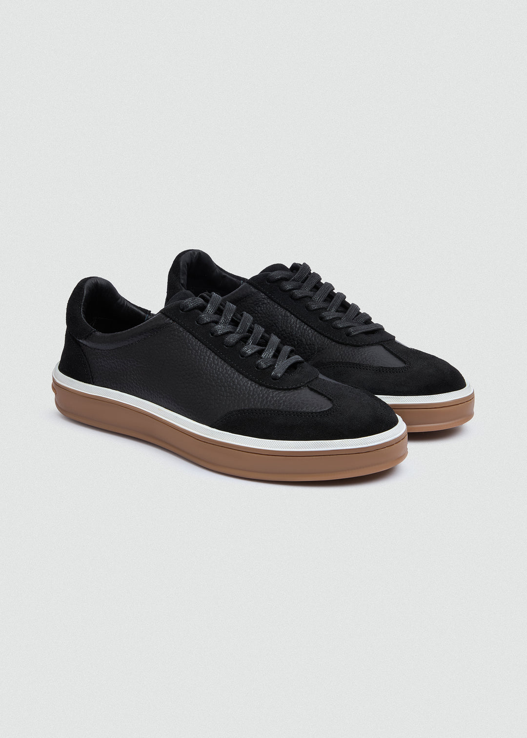 Retro Suede Sneaker - Textured Suede Black