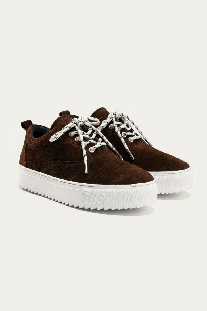 Zig 2.0 Lace up Suede Sneakers | Brown X White