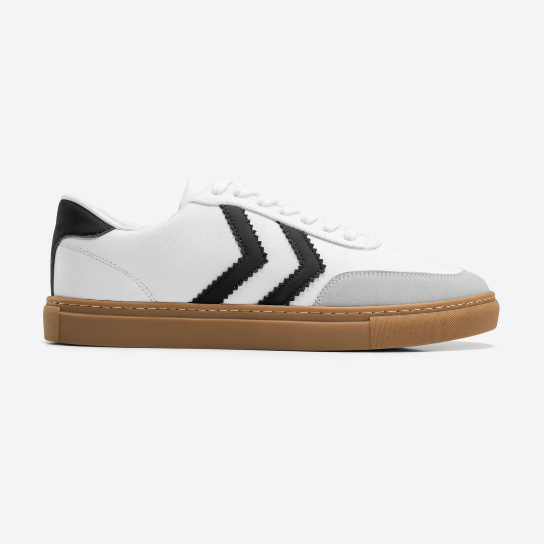 Achilles Clack | Comfy Lace Up Sneakers - White