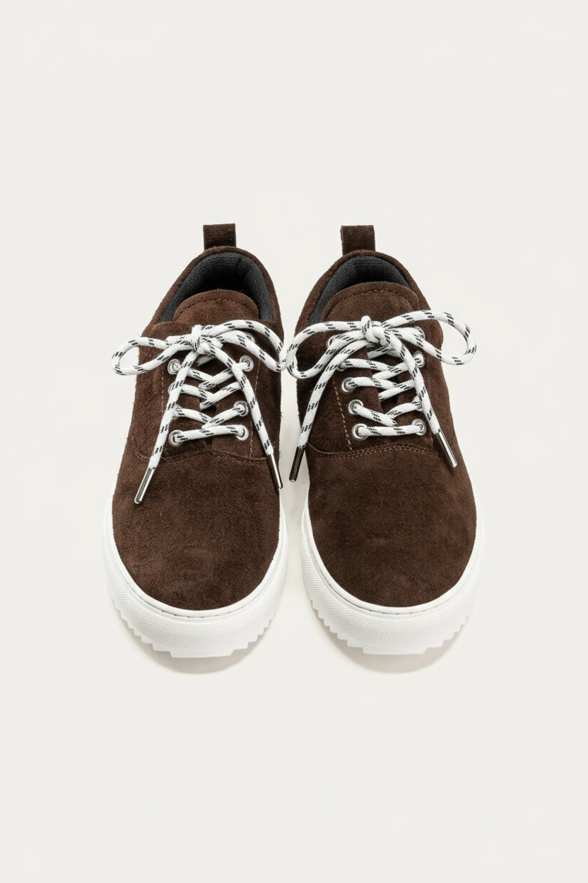 Zig 2.0 Lace up Suede Sneakers | Brown X White