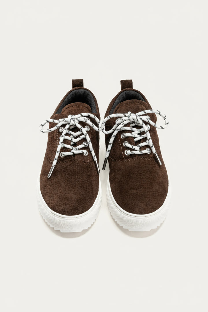Zig 2.0 Lace up Suede Sneakers | Brown X White