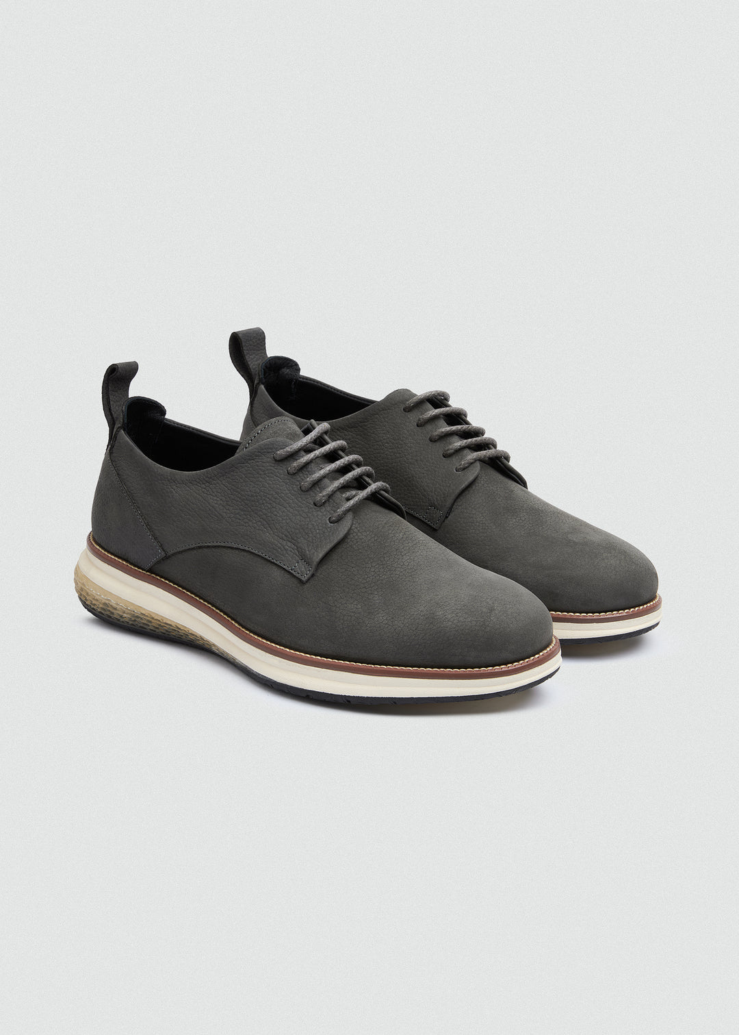 Casual Lace-Up Derby - Dark Grey