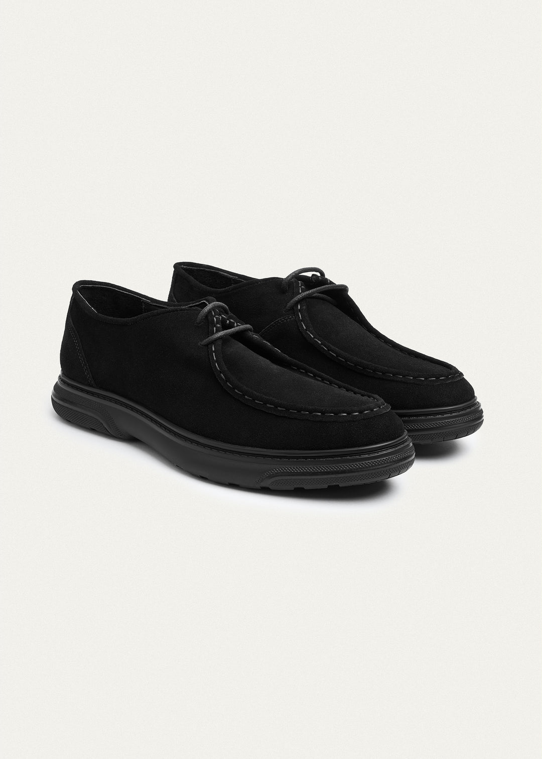 Moc-Toe Lace-Up - Suede Black