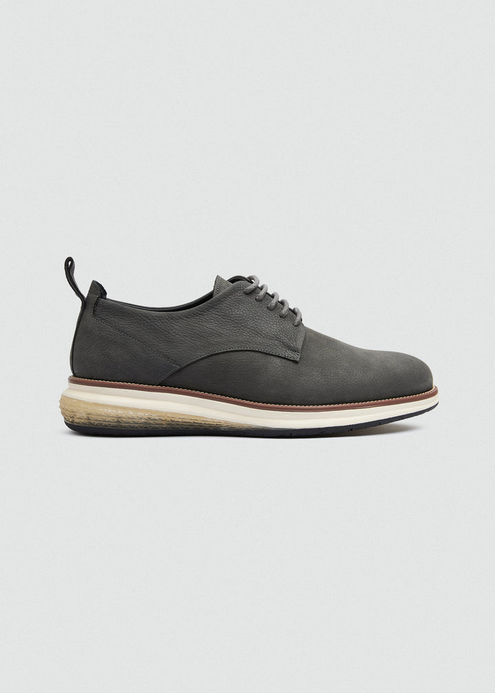 Casual Lace-Up Derby - Dark Grey