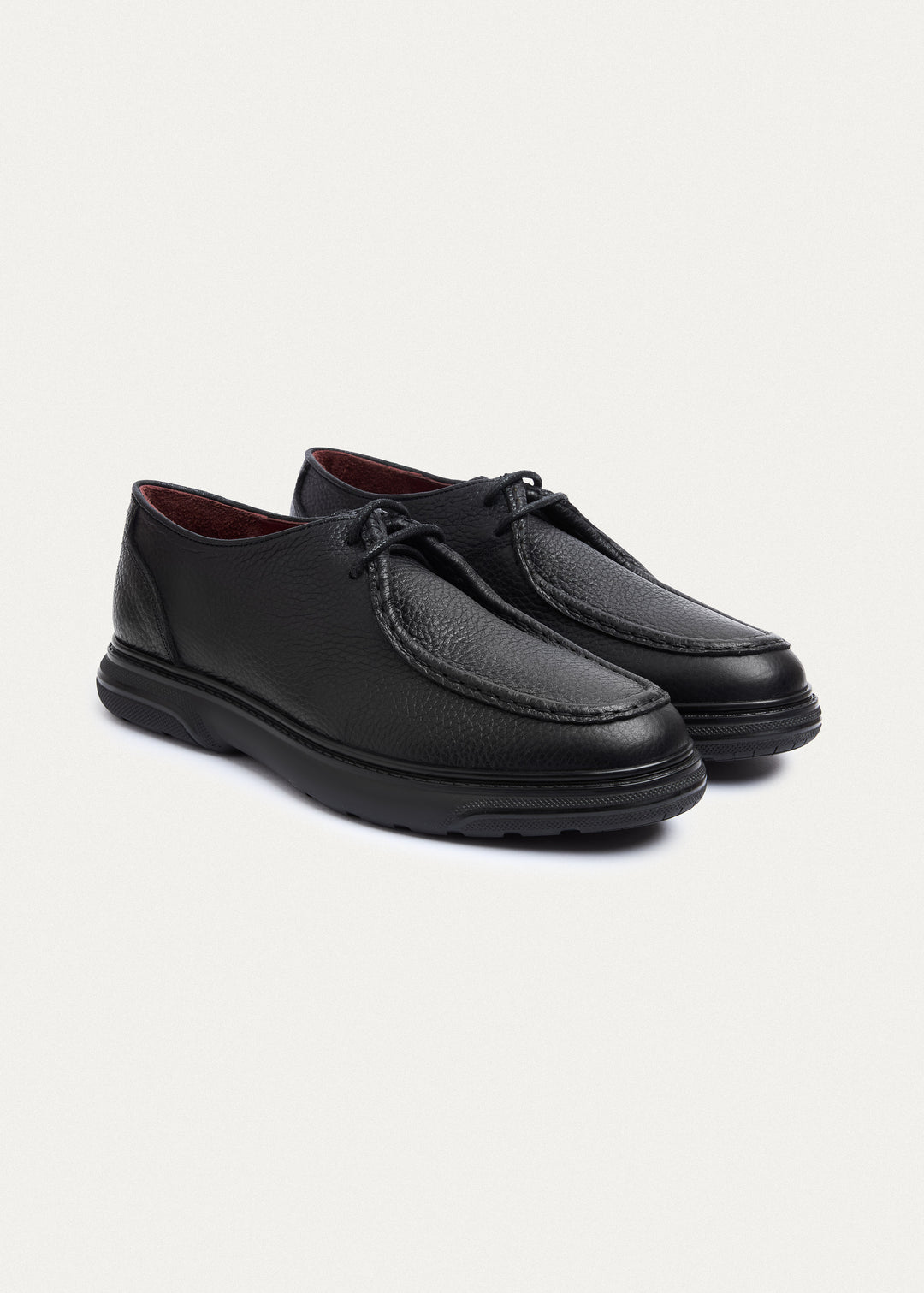 Moc-Toe Lace-Up - Textured Black