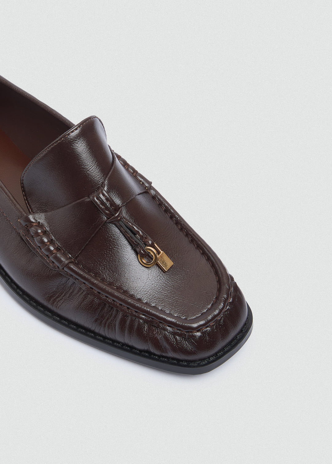 Leather Tassel Loafers - Brown
