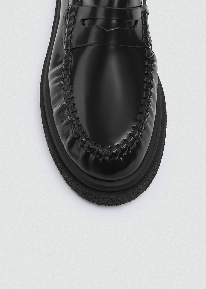 Penny Loafers Chunky Sole - Black