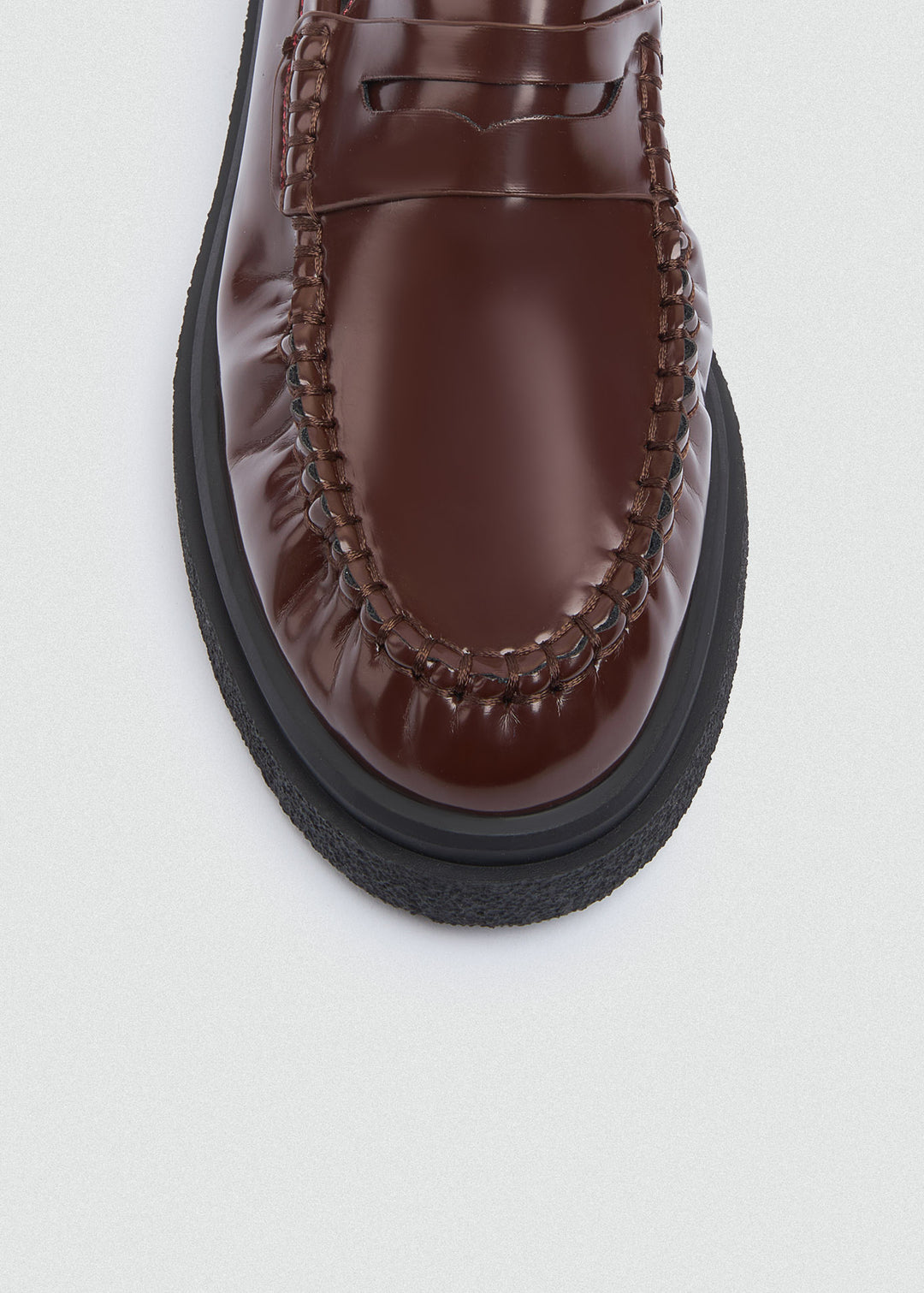 Penny Loafers Chunky Sole - Brown