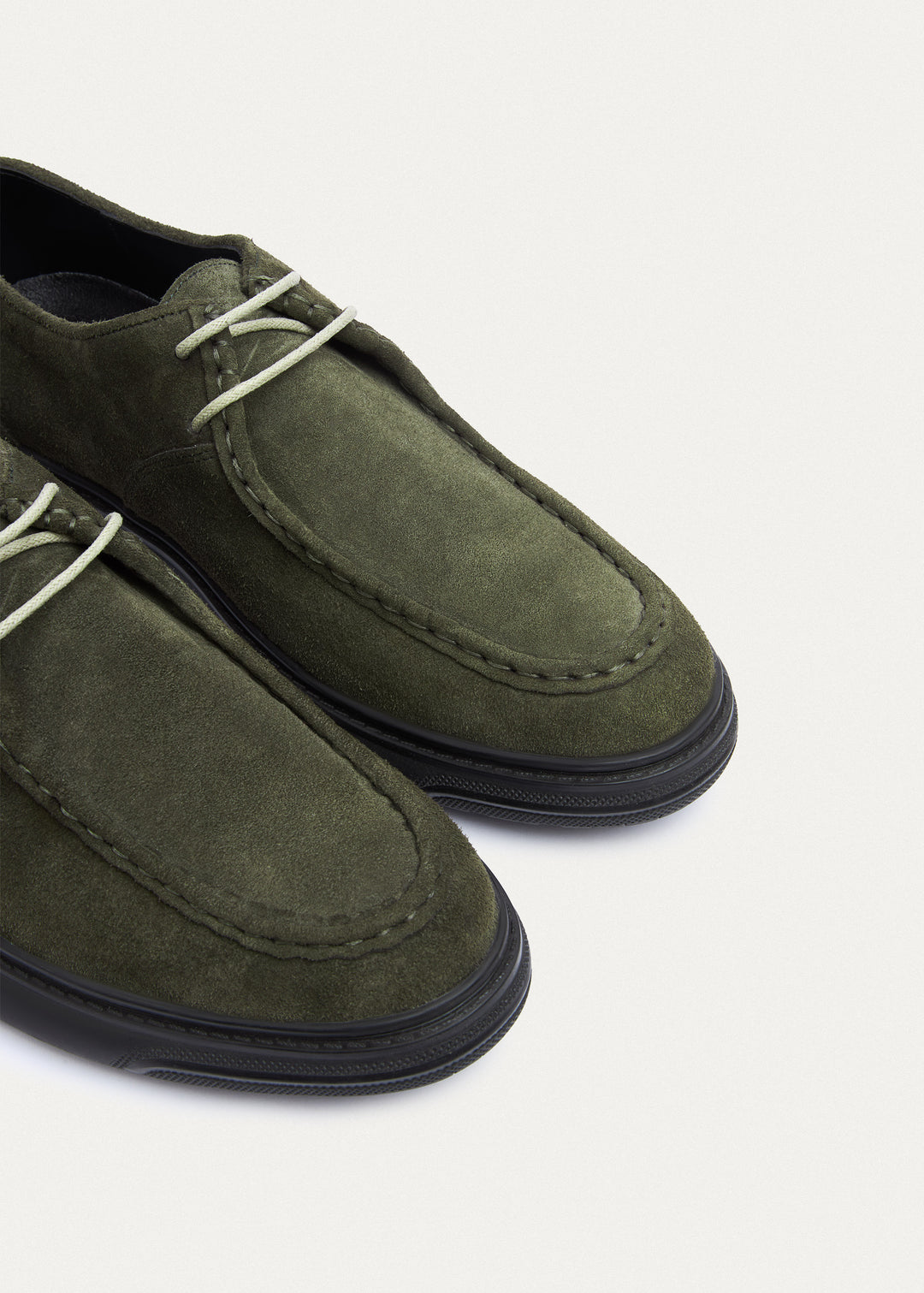 Moc-Toe Lace-Up - Suede Olive