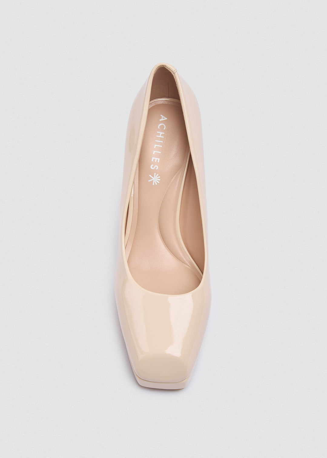 Closed Platform Pumps - Beige