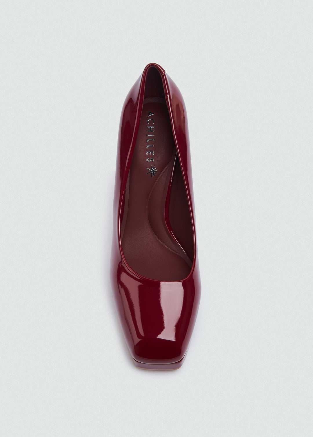 Closed Platform Pumps - Maroon