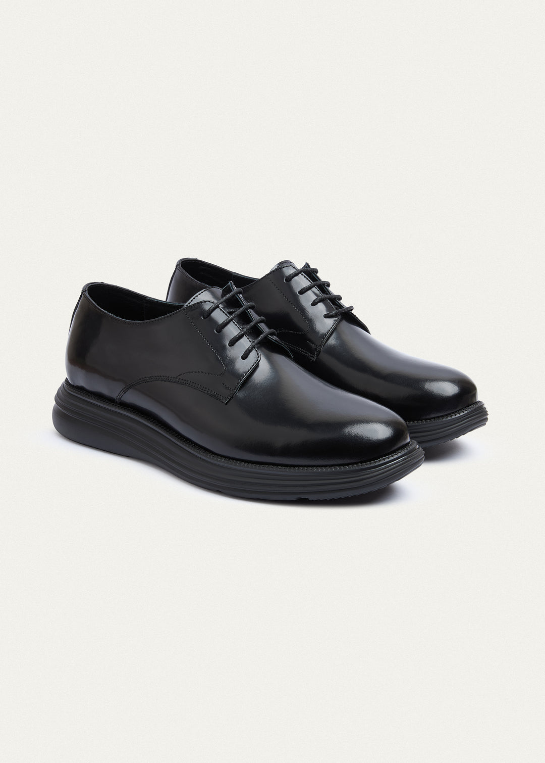 Classic Plain-Toe Derby - Patent Black