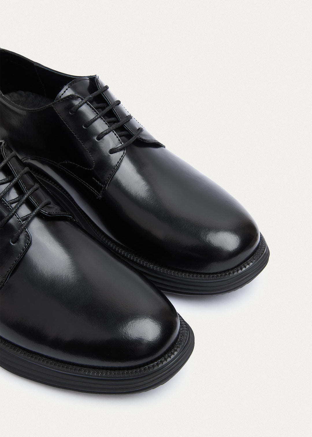 Classic Plain-Toe Derby - Patent Black