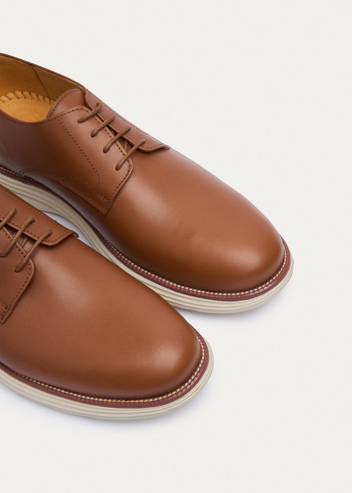 Classic Plain-Toe Derby - Camel